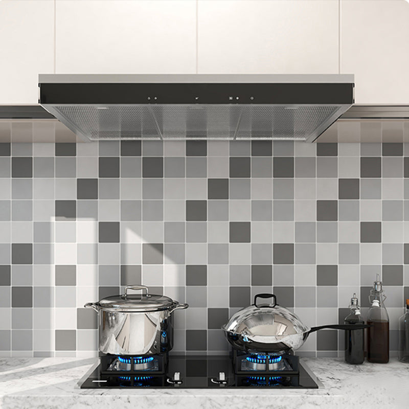 Modern Waterproof Mosaic Tile Smooth Peel and Stick Backsplash Tile for Kitchen Gray-White 197"L x 24"W Clearhalo 'Flooring 'Home Improvement' 'home_improvement' 'home_improvement_peel_stick_blacksplash' 'Peel & Stick Backsplash Tile' 'peel_stick_blacksplash' 'Walls & Ceilings' Walls and Ceiling' 6772799