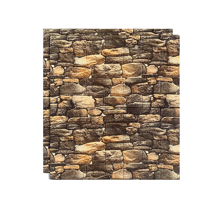 PVC Paneling Smooth Wall Interior 3D Living Room Plank Set of 2 Light Coffee 0.12" Clearhalo 'Flooring 'Home Improvement' 'home_improvement' 'home_improvement_wall_paneling' 'Wall Paneling' 'wall_paneling' 'Walls & Ceilings' Walls and Ceiling' 6772895