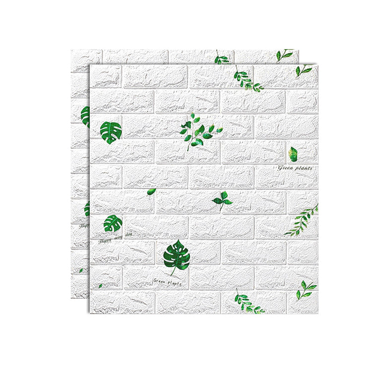 PVC Paneling Smooth Wall Interior 3D Living Room Plank Set of 2 Silver Gray 0.12" Clearhalo 'Flooring 'Home Improvement' 'home_improvement' 'home_improvement_wall_paneling' 'Wall Paneling' 'wall_paneling' 'Walls & Ceilings' Walls and Ceiling' 6772907