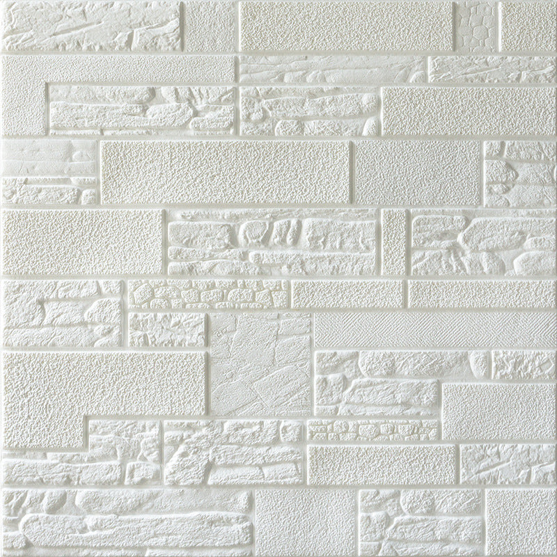 Modern Pvc Paneling Smooth Wall Interior 3D Living Room Plank Set of 1 White Clearhalo 'Flooring 'Home Improvement' 'home_improvement' 'home_improvement_wall_paneling' 'Wall Paneling' 'wall_paneling' 'Walls & Ceilings' Walls and Ceiling' 6772918