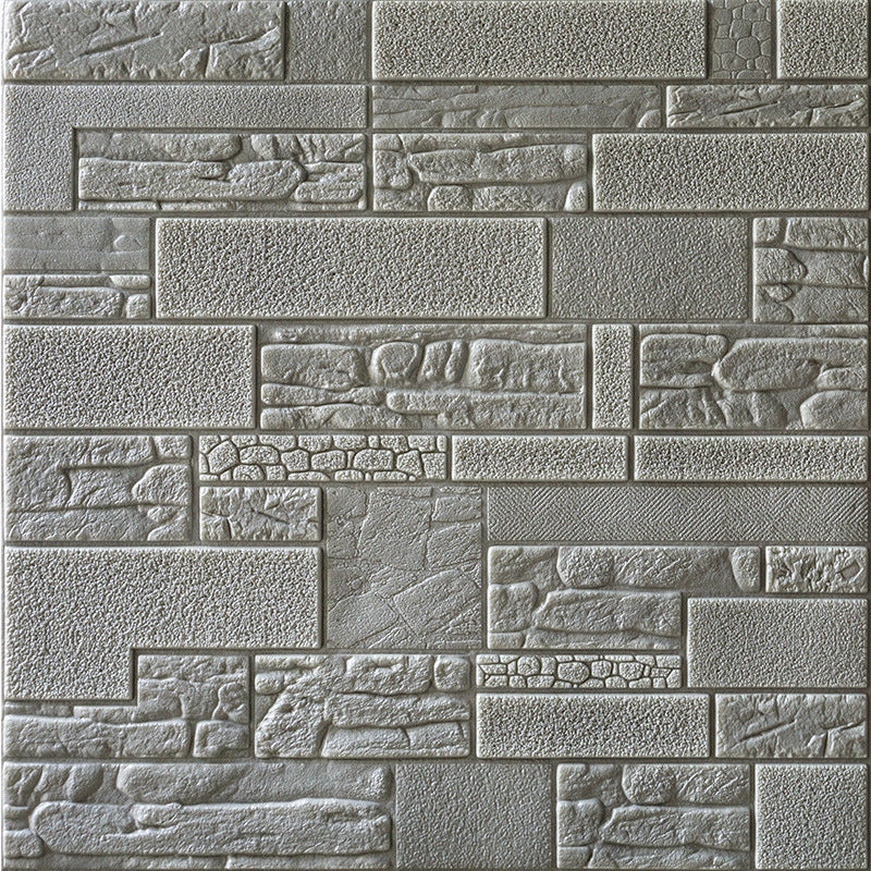 Modern Pvc Paneling Smooth Wall Interior 3D Living Room Plank Set of 1 Dark Gray Clearhalo 'Flooring 'Home Improvement' 'home_improvement' 'home_improvement_wall_paneling' 'Wall Paneling' 'wall_paneling' 'Walls & Ceilings' Walls and Ceiling' 6772931