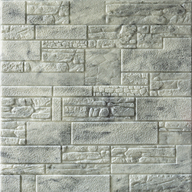 Modern Pvc Paneling Smooth Wall Interior 3D Living Room Plank Set of 1 Silver Gray Clearhalo 'Flooring 'Home Improvement' 'home_improvement' 'home_improvement_wall_paneling' 'Wall Paneling' 'wall_paneling' 'Walls & Ceilings' Walls and Ceiling' 6772932