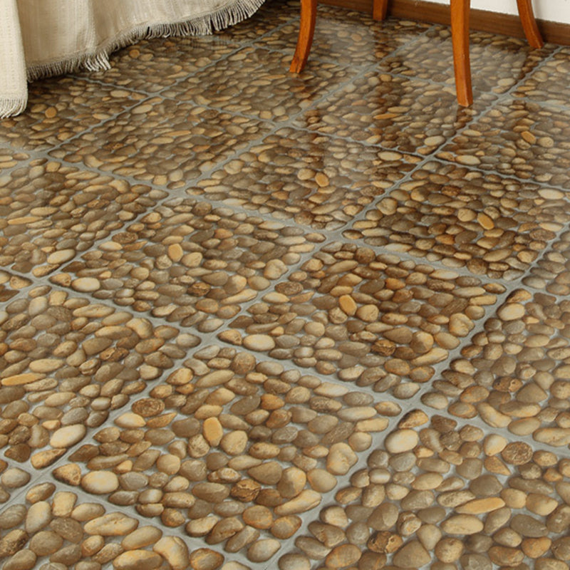 Peel and Stick PVC Flooring Matte Vinyl Flooring with Diamond Look Brown Grey Clearhalo 'Flooring 'Home Improvement' 'home_improvement' 'home_improvement_vinyl_flooring' 'Vinyl Flooring' 'vinyl_flooring' Walls and Ceiling' 6772969