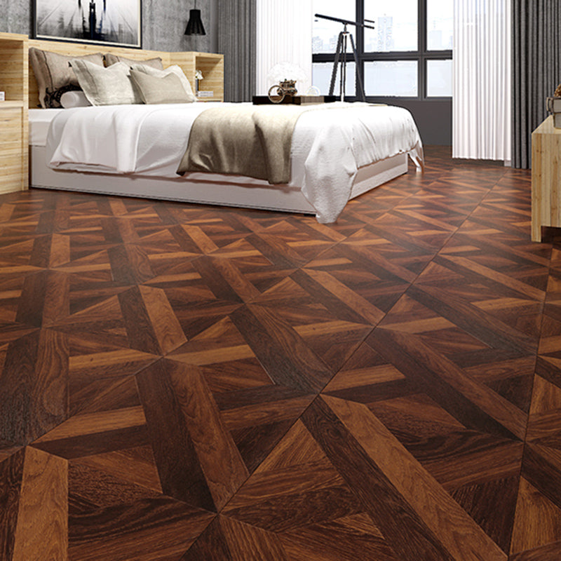 Vintage Laminate Flooring Wooden Indoor Wooden Living Room Laminate Floor Dark Brown Clearhalo 'Flooring 'Home Improvement' 'home_improvement' 'home_improvement_laminate_flooring' 'Laminate Flooring' 'laminate_flooring' Walls and Ceiling' 6773105