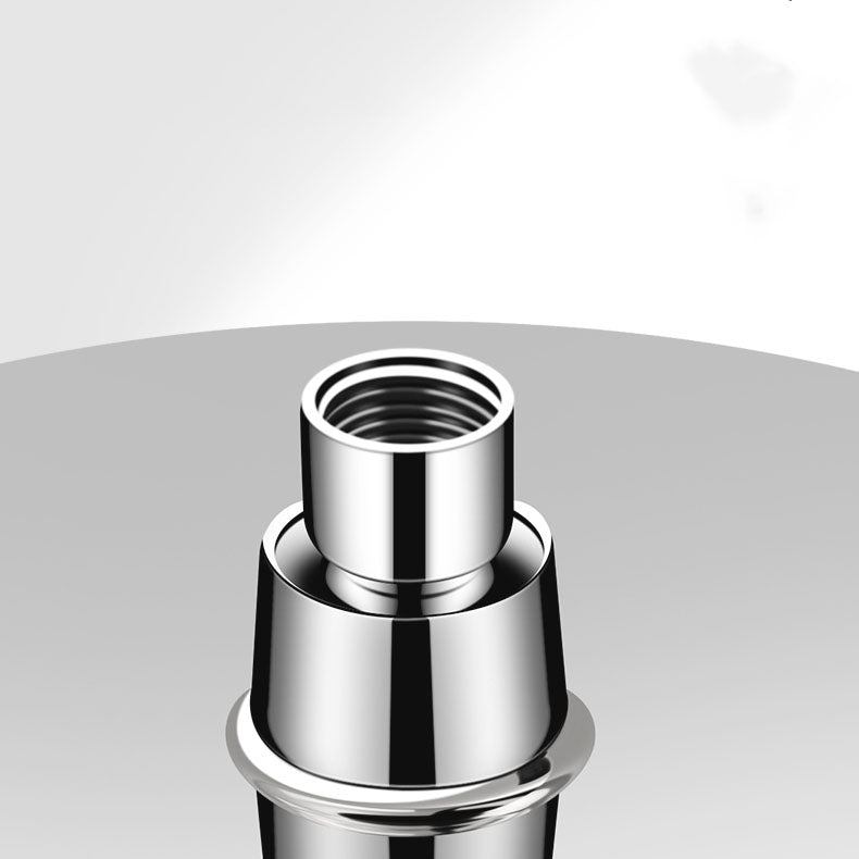 Round Dual Shower Head H2O Kinetic Technology Adjustable Shower Head Clearhalo 'Bathroom Remodel & Bathroom Fixtures' 'Home Improvement' 'home_improvement' 'home_improvement_shower_heads' 'Shower Heads' 'shower_heads' 'Showers & Bathtubs Plumbing' 'Showers & Bathtubs' 6773369