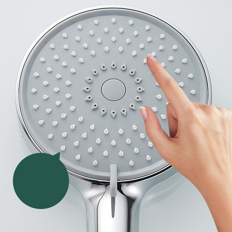 Round Handheld Shower Head Self-Cleaning Wall-Mount Shower Head Clearhalo 'Bathroom Remodel & Bathroom Fixtures' 'Home Improvement' 'home_improvement' 'home_improvement_shower_heads' 'Shower Heads' 'shower_heads' 'Showers & Bathtubs Plumbing' 'Showers & Bathtubs' 6773473
