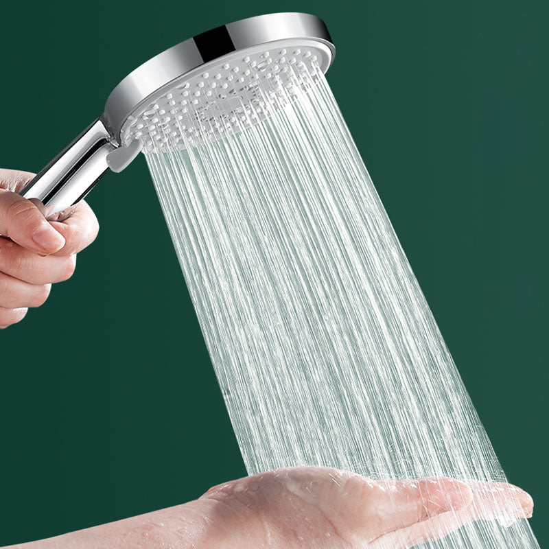 Round Handheld Shower Head Self-Cleaning Wall-Mount Shower Head Clearhalo 'Bathroom Remodel & Bathroom Fixtures' 'Home Improvement' 'home_improvement' 'home_improvement_shower_heads' 'Shower Heads' 'shower_heads' 'Showers & Bathtubs Plumbing' 'Showers & Bathtubs' 6773480