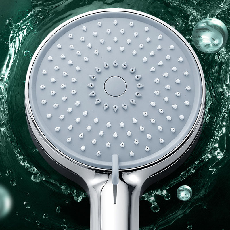 Round Handheld Shower Head Self-Cleaning Wall-Mount Shower Head Clearhalo 'Bathroom Remodel & Bathroom Fixtures' 'Home Improvement' 'home_improvement' 'home_improvement_shower_heads' 'Shower Heads' 'shower_heads' 'Showers & Bathtubs Plumbing' 'Showers & Bathtubs' 6773483