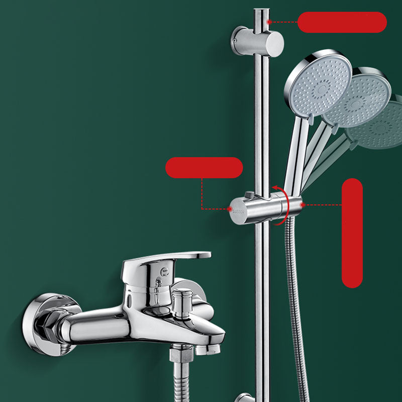 Round Handheld Shower Head Self-Cleaning Wall-Mount Shower Head Clearhalo 'Bathroom Remodel & Bathroom Fixtures' 'Home Improvement' 'home_improvement' 'home_improvement_shower_heads' 'Shower Heads' 'shower_heads' 'Showers & Bathtubs Plumbing' 'Showers & Bathtubs' 6773487