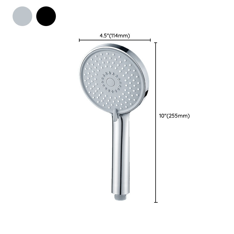 Round Handheld Shower Head Self-Cleaning Wall-Mount Shower Head Clearhalo 'Bathroom Remodel & Bathroom Fixtures' 'Home Improvement' 'home_improvement' 'home_improvement_shower_heads' 'Shower Heads' 'shower_heads' 'Showers & Bathtubs Plumbing' 'Showers & Bathtubs' 6773490