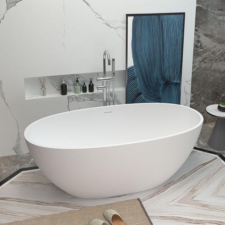 Stone Soaking Bathtub Antique Finish Freestanding Modern Bath Tub Clearhalo 'Bathroom Remodel & Bathroom Fixtures' 'Bathtubs' 'Home Improvement' 'home_improvement' 'home_improvement_bathtubs' 'Showers & Bathtubs' 6773893