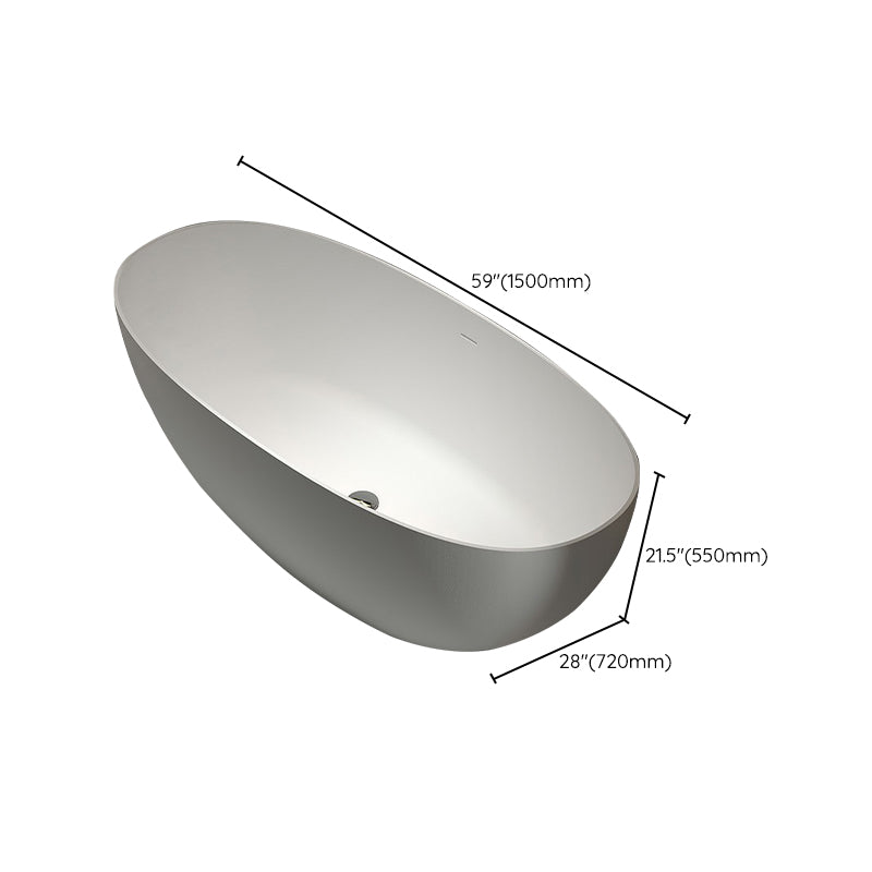 Stone Soaking Bathtub Antique Finish Freestanding Modern Bath Tub Clearhalo 'Bathroom Remodel & Bathroom Fixtures' 'Bathtubs' 'Home Improvement' 'home_improvement' 'home_improvement_bathtubs' 'Showers & Bathtubs' 6773897