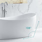 24.61-inch Tall Acrylic Bathtub Modern Freestanding Soaking Bathtub Clearhalo 'Bathroom Remodel & Bathroom Fixtures' 'Bathtubs' 'Home Improvement' 'home_improvement' 'home_improvement_bathtubs' 'Showers & Bathtubs' 6773908