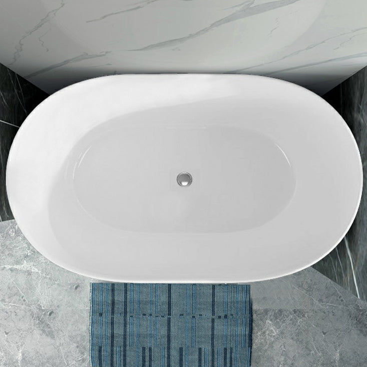 Modern 26.77-inch Tall Acrylic Bath Freestanding Soaking Bath Tub 35"L x 23"W x 27"H Clearhalo 'Bathroom Remodel & Bathroom Fixtures' 'Bathtubs' 'Home Improvement' 'home_improvement' 'home_improvement_bathtubs' 'Showers & Bathtubs' 6773917