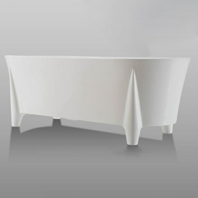 Modern Acrylic Oval Bathtub Freestanding Soaking Bathtub for Bathroom Clearhalo 'Bathroom Remodel & Bathroom Fixtures' 'Bathtubs' 'Home Improvement' 'home_improvement' 'home_improvement_bathtubs' 'Showers & Bathtubs' 6773958