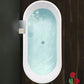 Modern Acrylic Oval Bathtub Freestanding Soaking Bathtub for Bathroom Clearhalo 'Bathroom Remodel & Bathroom Fixtures' 'Bathtubs' 'Home Improvement' 'home_improvement' 'home_improvement_bathtubs' 'Showers & Bathtubs' 6773961