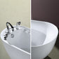Acrylic Soaking Bathtub White Freestanding Bath for Bathroom Clearhalo 'Bathroom Remodel & Bathroom Fixtures' 'Bathtubs' 'Home Improvement' 'home_improvement' 'home_improvement_bathtubs' 'Showers & Bathtubs' 6773976