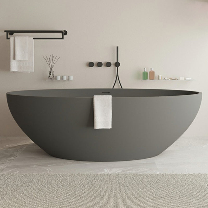 Modern 22.05-inch Tall Stone Bath Tub Freestanding Soaking Bathtub Clearhalo 'Bathroom Remodel & Bathroom Fixtures' 'Bathtubs' 'Home Improvement' 'home_improvement' 'home_improvement_bathtubs' 'Showers & Bathtubs' 6774010