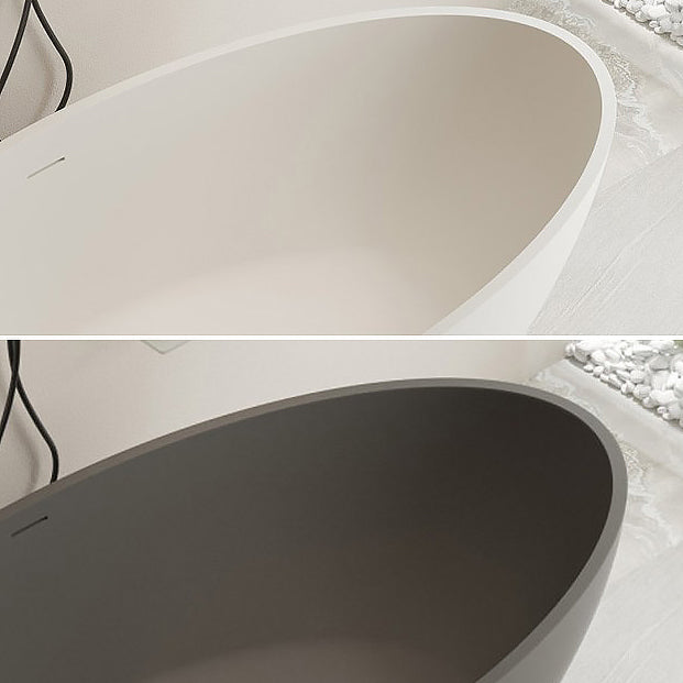 Modern 22.05-inch Tall Stone Bath Tub Freestanding Soaking Bathtub Clearhalo 'Bathroom Remodel & Bathroom Fixtures' 'Bathtubs' 'Home Improvement' 'home_improvement' 'home_improvement_bathtubs' 'Showers & Bathtubs' 6774019