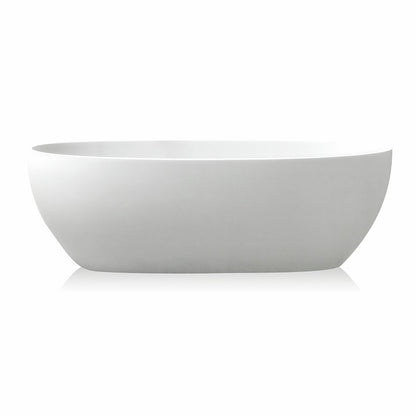 Modern Soaking Oval Bathtub Antique Finish Freestanding Bath Tub White Clearhalo 'Bathroom Remodel & Bathroom Fixtures' 'Bathtubs' 'Home Improvement' 'home_improvement' 'home_improvement_bathtubs' 'Showers & Bathtubs' 6774053