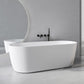 Stone Soaking Freestanding Bathtub Antique Finish Modern Bath Tub Clearhalo 'Bathroom Remodel & Bathroom Fixtures' 'Bathtubs' 'Home Improvement' 'home_improvement' 'home_improvement_bathtubs' 'Showers & Bathtubs' 6774081