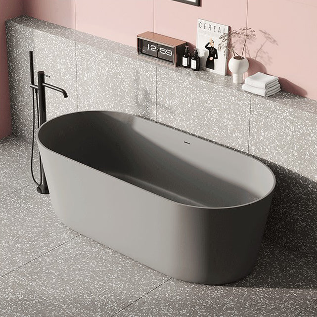 Stone Soaking Freestanding Bathtub Antique Finish Modern Bath Tub Clearhalo 'Bathroom Remodel & Bathroom Fixtures' 'Bathtubs' 'Home Improvement' 'home_improvement' 'home_improvement_bathtubs' 'Showers & Bathtubs' 6774083