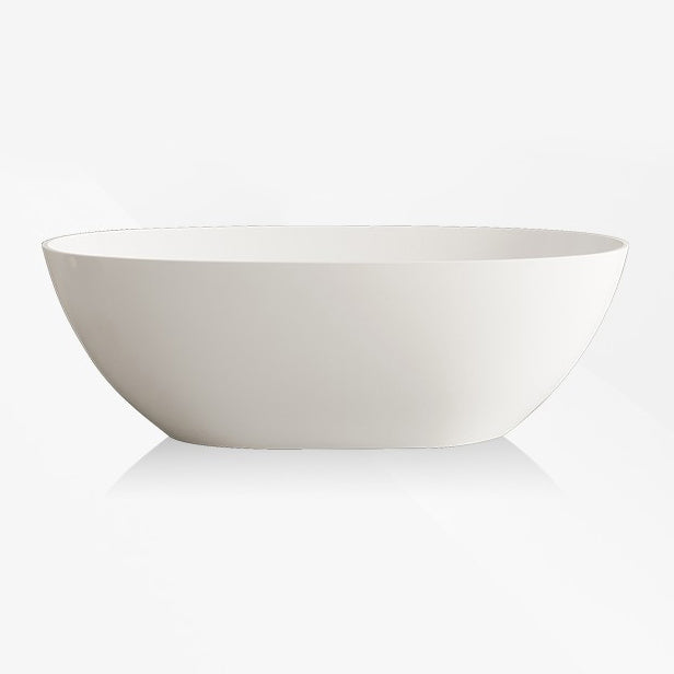 Stone Soaking Bathtub Modern Antique Finish Freestanding Bath Tub White Clearhalo 'Bathroom Remodel & Bathroom Fixtures' 'Bathtubs' 'Home Improvement' 'home_improvement' 'home_improvement_bathtubs' 'Showers & Bathtubs' 6774096