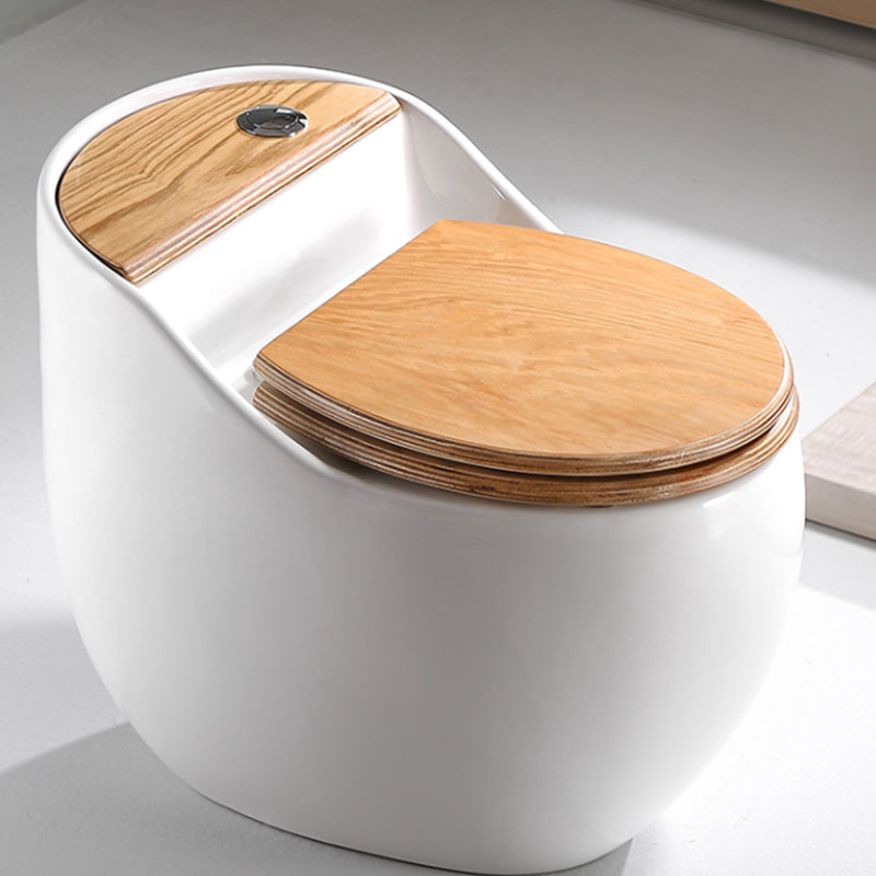 Modern Urine Toilet Concealed Tank One Piece Ceramic Toilet Bowl with Seat White Wood Grain 14" Clearhalo 'Bathroom Remodel & Bathroom Fixtures' 'Home Improvement' 'home_improvement' 'home_improvement_toilets' 'Toilets & Bidets' 'Toilets' 6774371
