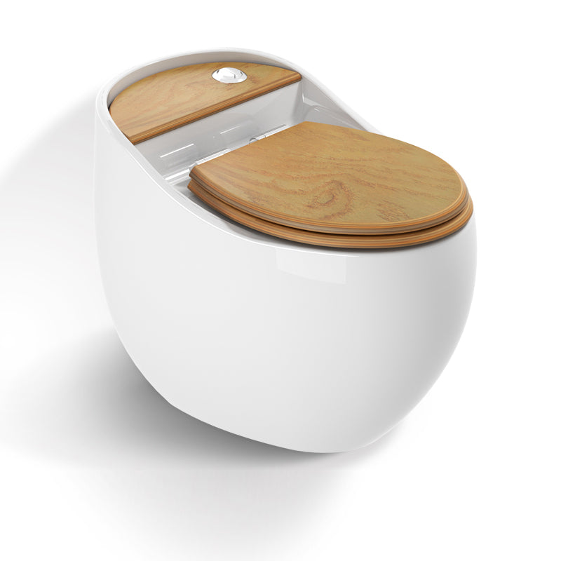 Modern Urine Toilet Concealed Tank One Piece Ceramic Toilet Bowl with Seat White Wood Grain 12" Clearhalo 'Bathroom Remodel & Bathroom Fixtures' 'Home Improvement' 'home_improvement' 'home_improvement_toilets' 'Toilets & Bidets' 'Toilets' 6774372