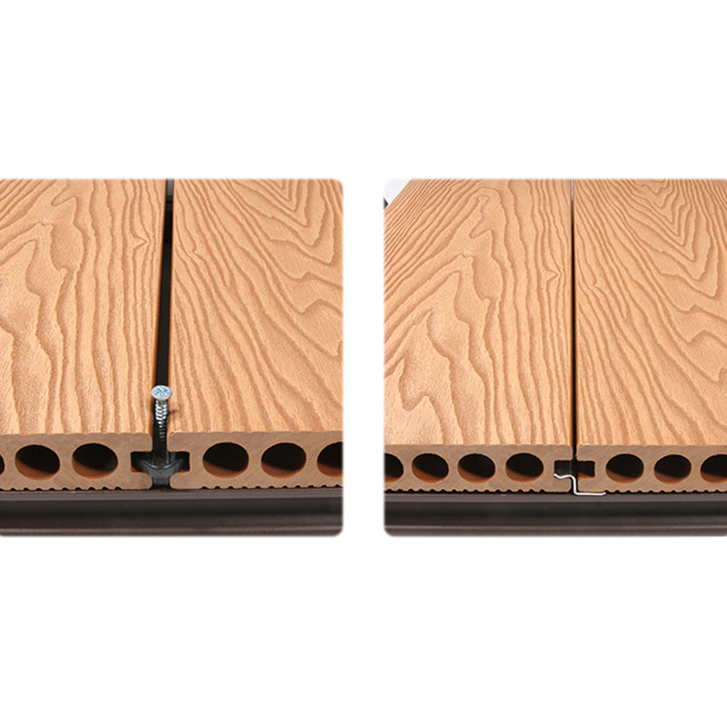 Modern Deck Plank Wooden Embossed Waterproof Slip Resistant Floor Board Clearhalo 'Home Improvement' 'home_improvement' 'home_improvement_outdoor_deck_tiles_planks' 'Outdoor Deck Tiles & Planks' 'Outdoor Flooring & Tile' 'Outdoor Remodel' 'outdoor_deck_tiles_planks' 6775160