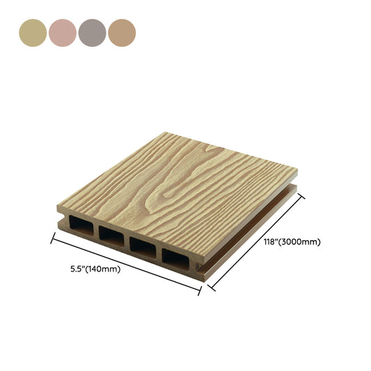 Modern Deck Plank Wooden Embossed Waterproof Slip Resistant Floor Board Clearhalo 'Home Improvement' 'home_improvement' 'home_improvement_outdoor_deck_tiles_planks' 'Outdoor Deck Tiles & Planks' 'Outdoor Flooring & Tile' 'Outdoor Remodel' 'outdoor_deck_tiles_planks' 6775165