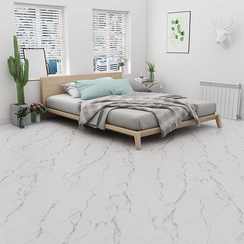 Square Vinyl Flooring Peel and Stick Stone Design PVC Flooring for Living Room White Clearhalo 'Flooring 'Home Improvement' 'home_improvement' 'home_improvement_vinyl_flooring' 'Vinyl Flooring' 'vinyl_flooring' Walls and Ceiling' 6775175