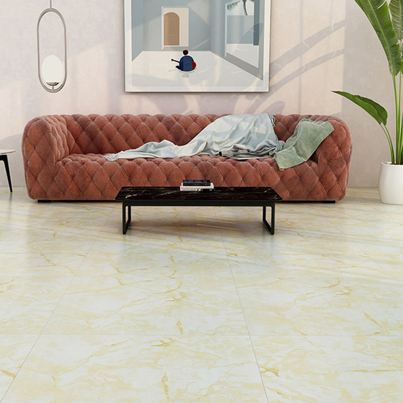Square Vinyl Flooring Peel and Stick Stone Design PVC Flooring for Living Room Gold Clearhalo 'Flooring 'Home Improvement' 'home_improvement' 'home_improvement_vinyl_flooring' 'Vinyl Flooring' 'vinyl_flooring' Walls and Ceiling' 6775182