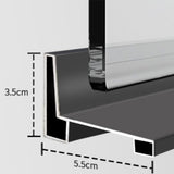 Simple In-line Shower Bath Door Glass and Metal Bathroom Shower Door Clearhalo 'Bathroom Remodel & Bathroom Fixtures' 'Home Improvement' 'home_improvement' 'home_improvement_shower_tub_doors' 'Shower and Tub Doors' 'shower_tub_doors' 'Showers & Bathtubs' 6776785