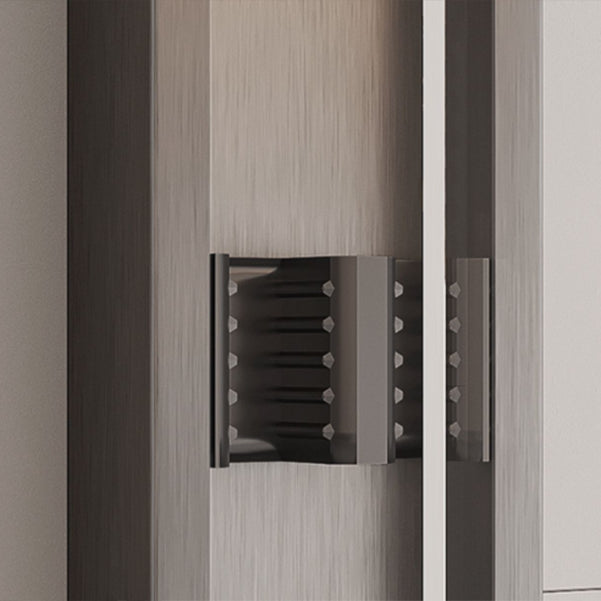 Simple In-line Shower Door Glass and Metal Bathroom Shower Bath Door Clearhalo 'Bathroom Remodel & Bathroom Fixtures' 'Home Improvement' 'home_improvement' 'home_improvement_shower_tub_doors' 'Shower and Tub Doors' 'shower_tub_doors' 'Showers & Bathtubs' 6776802