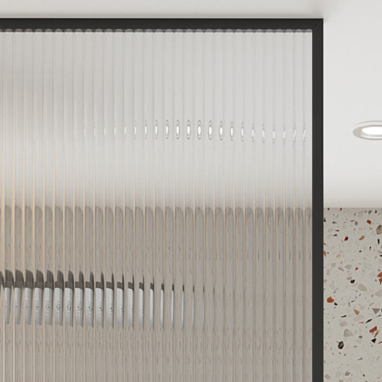 Metal and Glass Shower Bath Door Simple Inline Black Shower Door Clearhalo 'Bathroom Remodel & Bathroom Fixtures' 'Home Improvement' 'home_improvement' 'home_improvement_shower_tub_doors' 'Shower and Tub Doors' 'shower_tub_doors' 'Showers & Bathtubs' 6776834