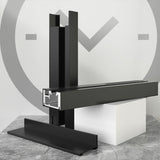 Glass and Metal Shower Door Simple One-Line Shower Black Bath Door Clearhalo 'Bathroom Remodel & Bathroom Fixtures' 'Home Improvement' 'home_improvement' 'home_improvement_shower_tub_doors' 'Shower and Tub Doors' 'shower_tub_doors' 'Showers & Bathtubs' 6777789