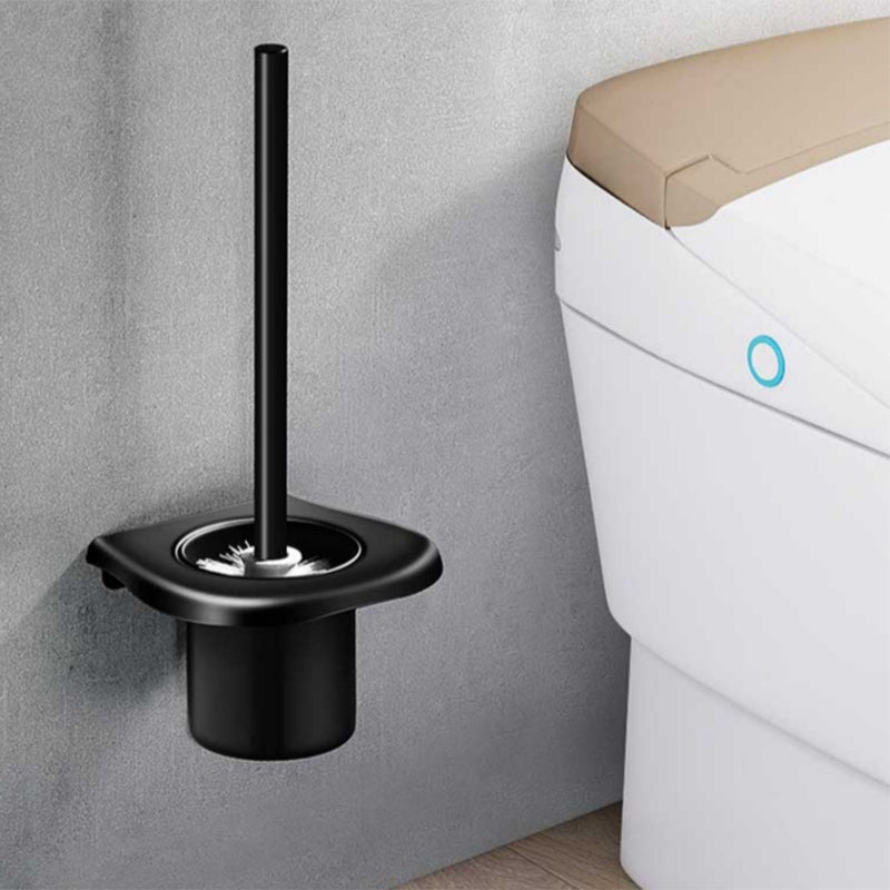 Modern Aluminum Bath Hardware Set Black Bathroom Accessory Kit Clearhalo 'Bathroom Hardware Sets' 'Bathroom Hardware' 'Bathroom Remodel & Bathroom Fixtures' 'bathroom_hardware_sets' 'Home Improvement' 'home_improvement' 'home_improvement_bathroom_hardware_sets' 6778045