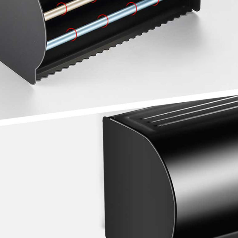 Modern Aluminum Bath Hardware Set Black Bathroom Accessory Kit Clearhalo 'Bathroom Hardware Sets' 'Bathroom Hardware' 'Bathroom Remodel & Bathroom Fixtures' 'bathroom_hardware_sets' 'Home Improvement' 'home_improvement' 'home_improvement_bathroom_hardware_sets' 6778053