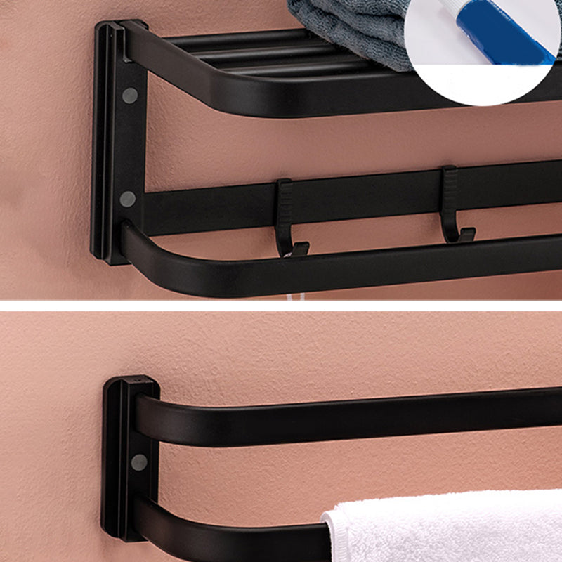 6-Piece Modern Bathroom Accessory Set Metal Bathroom Hardware Set Clearhalo 'Bathroom Hardware Sets' 'Bathroom Hardware' 'Bathroom Remodel & Bathroom Fixtures' 'bathroom_hardware_sets' 'Home Improvement' 'home_improvement' 'home_improvement_bathroom_hardware_sets' 6778111