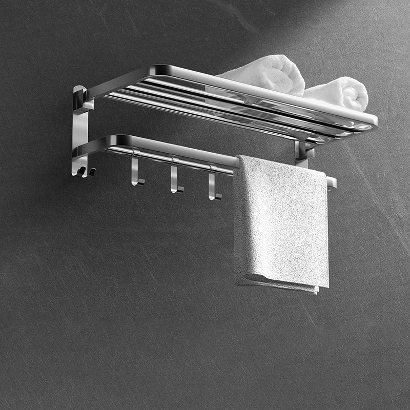 Modern Sliver Bath Hardware Set Metal Bathroom Accessory Kit Towel Rack Clearhalo 'Bathroom Hardware Sets' 'Bathroom Hardware' 'Bathroom Remodel & Bathroom Fixtures' 'bathroom_hardware_sets' 'Home Improvement' 'home_improvement' 'home_improvement_bathroom_hardware_sets' 6778143