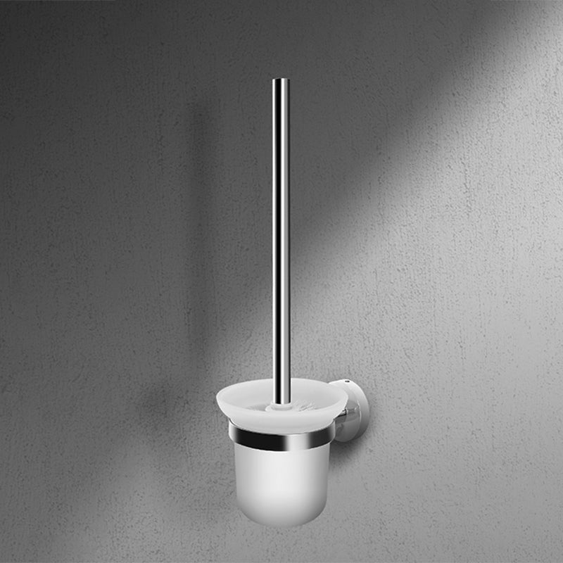 Modern Stainless Steel Bath Shelf Paper Holder Bath Hardware Set Toilet Brush Clearhalo 'Bathroom Hardware Sets' 'Bathroom Hardware' 'Bathroom Remodel & Bathroom Fixtures' 'bathroom_hardware_sets' 'Home Improvement' 'home_improvement' 'home_improvement_bathroom_hardware_sets' 6778222