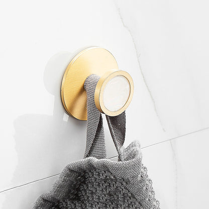 Marble & Brass Bath Hardware Set Golden Bathroom Accessory Kit Towel Robe Hook Clearhalo 'Bathroom Hardware Sets' 'Bathroom Hardware' 'Bathroom Remodel & Bathroom Fixtures' 'bathroom_hardware_sets' 'Home Improvement' 'home_improvement' 'home_improvement_bathroom_hardware_sets' 6778242