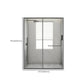 Glass and Metal Shower Door Simple Inline Black Shower Bath Door Clearhalo 'Bathroom Remodel & Bathroom Fixtures' 'Home Improvement' 'home_improvement' 'home_improvement_shower_tub_doors' 'Shower and Tub Doors' 'shower_tub_doors' 'Showers & Bathtubs' 6778301