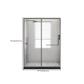 Glass and Metal Shower Door Simple Inline Black Shower Bath Door Clearhalo 'Bathroom Remodel & Bathroom Fixtures' 'Home Improvement' 'home_improvement' 'home_improvement_shower_tub_doors' 'Shower and Tub Doors' 'shower_tub_doors' 'Showers & Bathtubs' 6778302