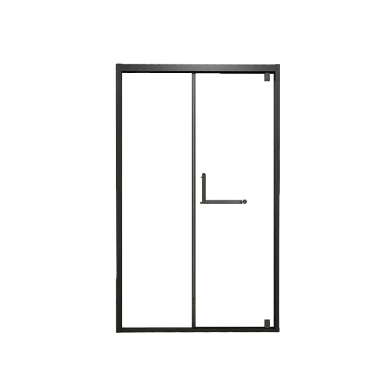 Glass and Metal Shower Bath Door Simple One-Line Shower Door Clearhalo 'Bathroom Remodel & Bathroom Fixtures' 'Home Improvement' 'home_improvement' 'home_improvement_shower_tub_doors' 'Shower and Tub Doors' 'shower_tub_doors' 'Showers & Bathtubs' 6778346