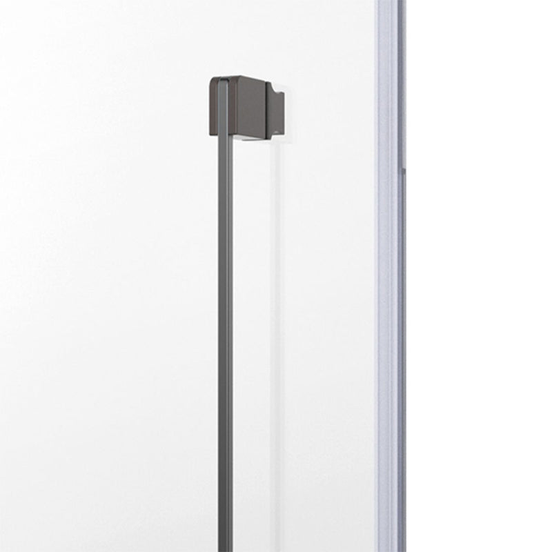 Transparent Glass Shower Door Simple One-line Hinged Shower Bath Door Clearhalo 'Bathroom Remodel & Bathroom Fixtures' 'Home Improvement' 'home_improvement' 'home_improvement_shower_tub_doors' 'Shower and Tub Doors' 'shower_tub_doors' 'Showers & Bathtubs' 6778482