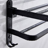 Contemporary Aluminum Bath Hardware Set Black Bathroom Accessory Kit Clearhalo 'Bathroom Hardware Sets' 'Bathroom Hardware' 'Bathroom Remodel & Bathroom Fixtures' 'bathroom_hardware_sets' 'Home Improvement' 'home_improvement' 'home_improvement_bathroom_hardware_sets' 6778502