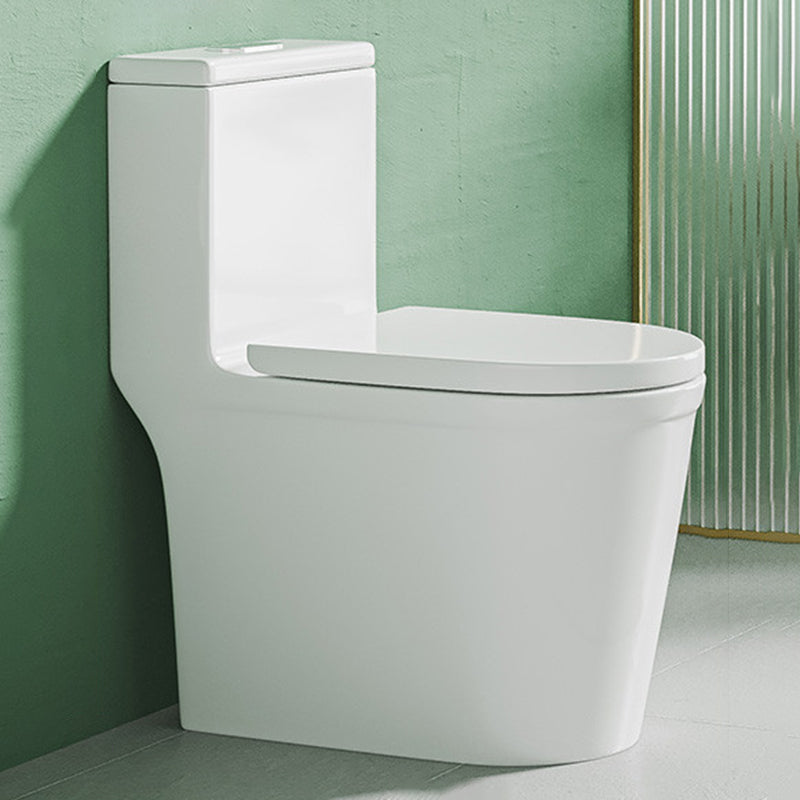 Traditional Toilet Bowl All-In-One Floor Mounted Siphon Jet Toilet White 15"L x 23"W x 29"H Clearhalo 'Bathroom Remodel & Bathroom Fixtures' 'Home Improvement' 'home_improvement' 'home_improvement_toilets' 'Toilets & Bidets' 'Toilets' 6778763