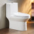 Traditional Toilet Bowl All-In-One Floor Mounted Siphon Jet Toilet White 15"L x 27"W x 29"H Clearhalo 'Bathroom Remodel & Bathroom Fixtures' 'Home Improvement' 'home_improvement' 'home_improvement_toilets' 'Toilets & Bidets' 'Toilets' 6778764